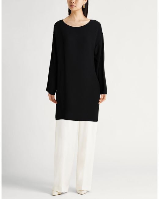 The Row Black Top Silk