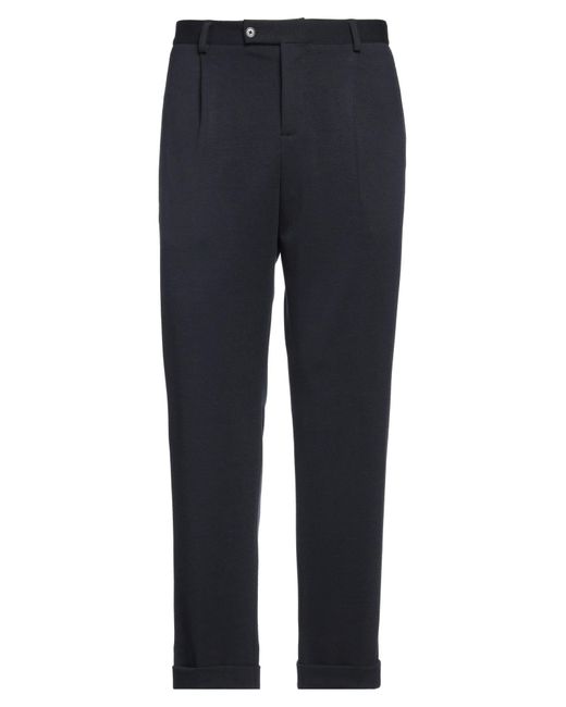 Daniele Alessandrini Blue Pants Polyester, Viscose, Elastane for men