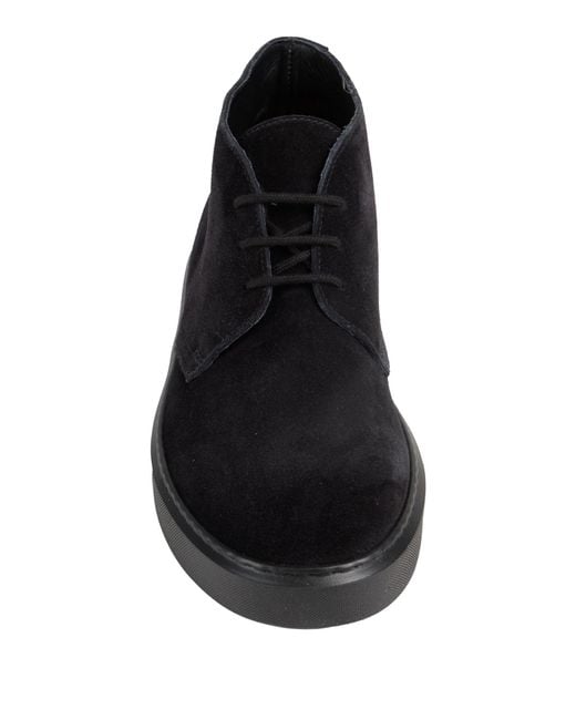 Doucal's Black Ankle Boots Leather for men