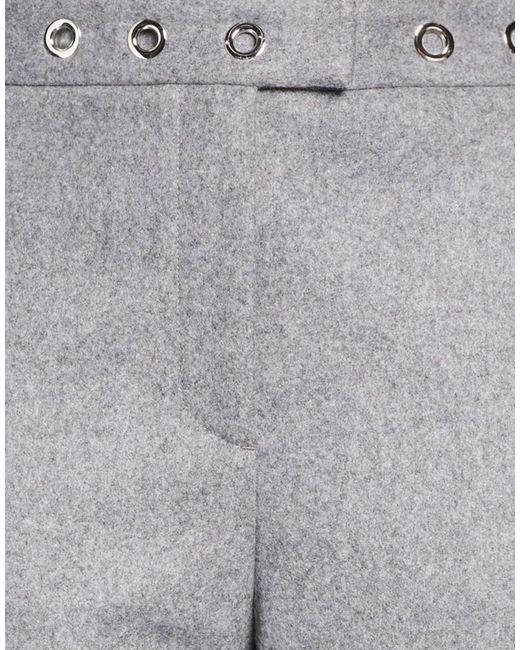 MSGM Gray Pants Virgin Wool