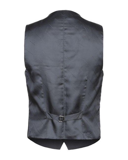 Massimo Rebecchi Blue Midnight Tailored Vest Polyester, Wool, Elastane for men