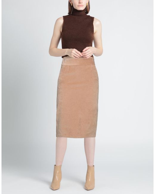 Circolo 1901 Natural Midi Skirt