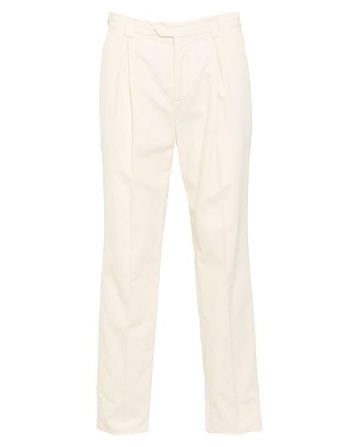 Brunello Cucinelli White Cream Pants Cotton for men