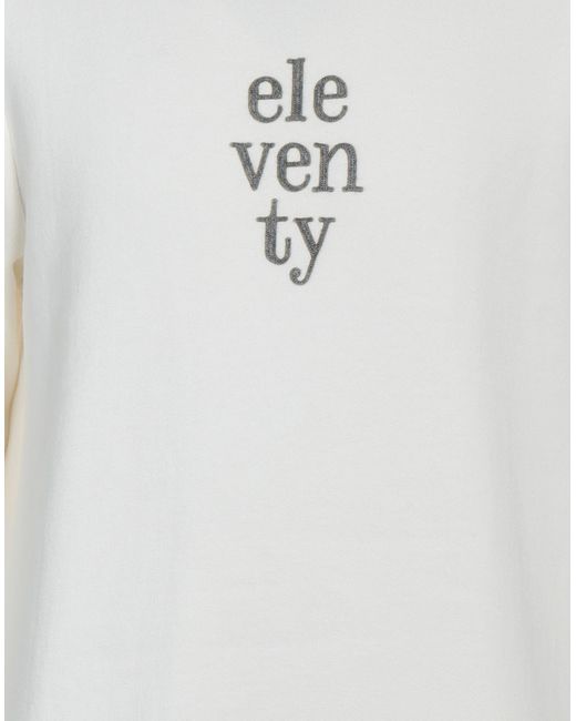 Eleventy White Sweatshirt for men