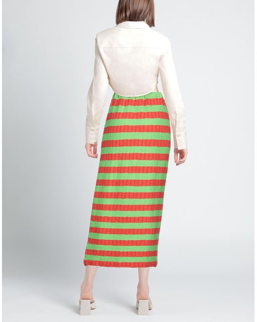 Sunnei Green Maxi Skirt