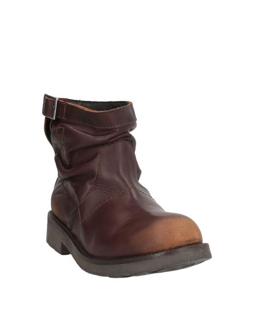 Bikkembergs Brown Ankle Boots Leather