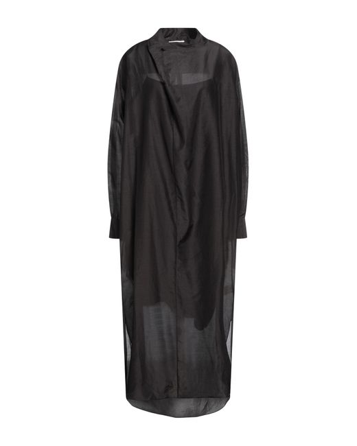 The Row Black Midi Dress