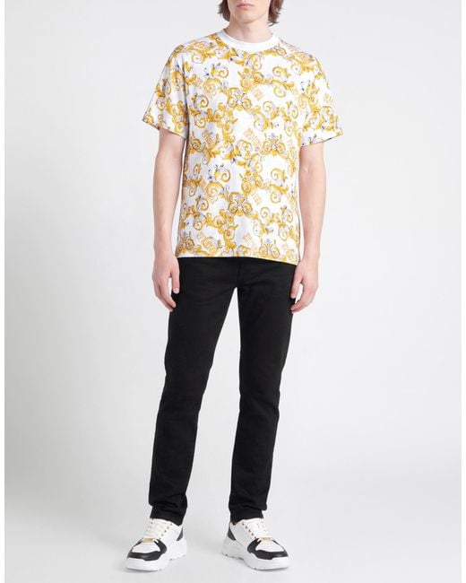 Versace Jeans Couture Metallic T-Shirt Cotton for men