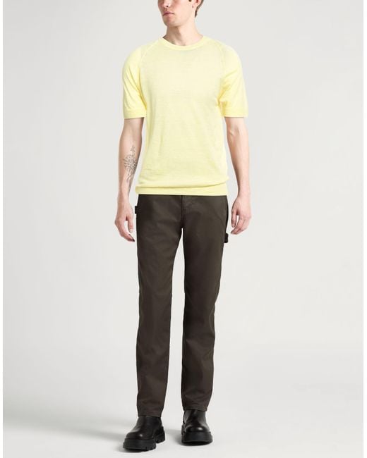 Daniele Fiesoli Yellow Jumper for men
