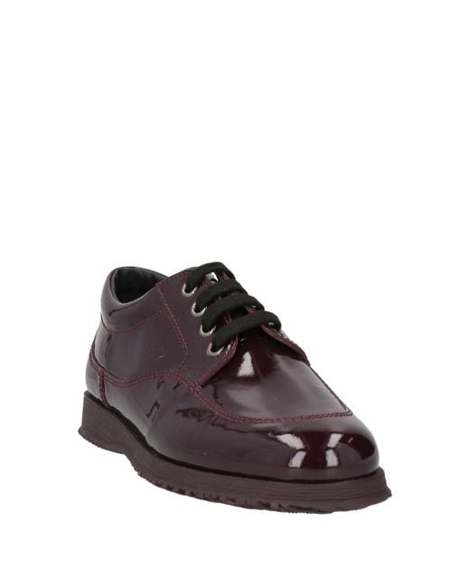 Hogan Brown Lace-Up Shoes Leather