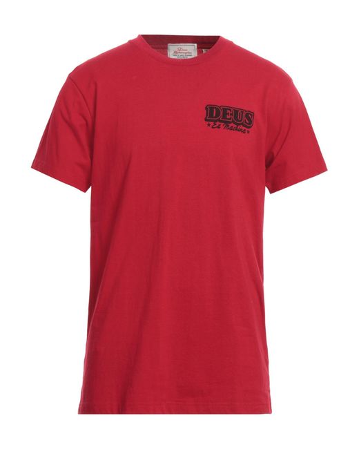 Deus Ex Machina Red T-shirt for men