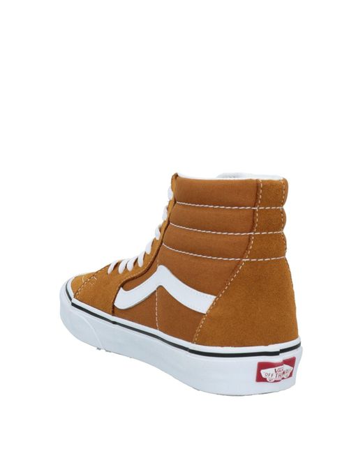 camel high top vans