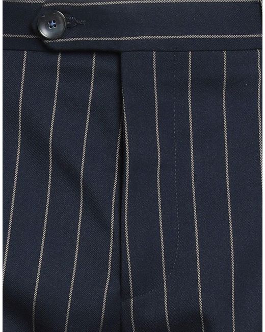 Berry & Brian Blue Pants Polyester, Viscose, Elastane for men