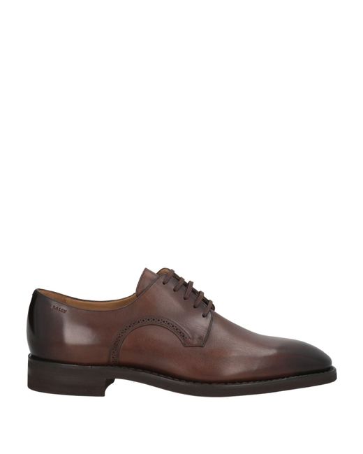 Bally Brown Scribe Lace-Up Shoes Leather for men