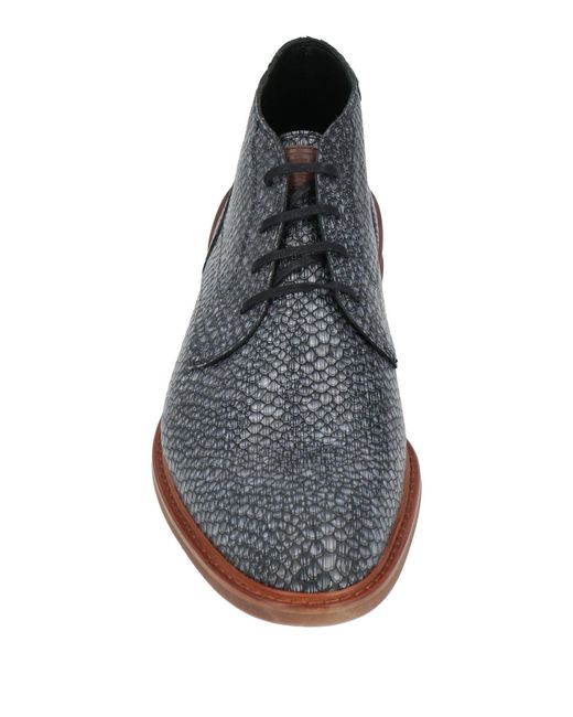Floris Van Bommel Gray Ankle Boots for men