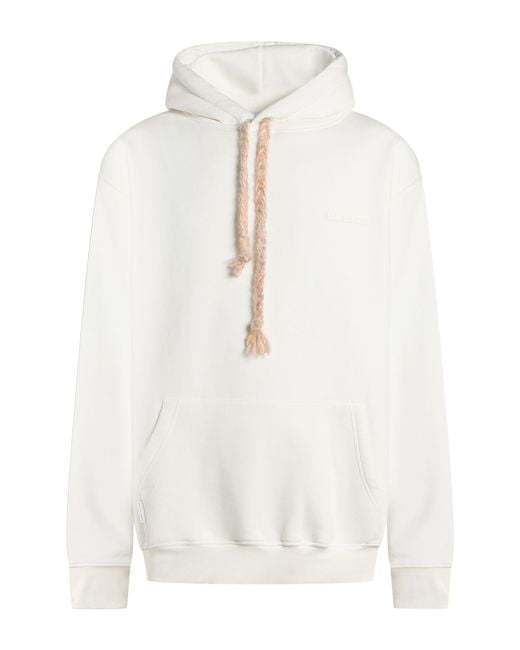 FAMILY FIRST White Sweatshirt Cotton, Polyester for men