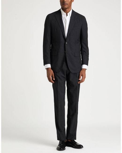 Kiton Blue Suit Wool for men