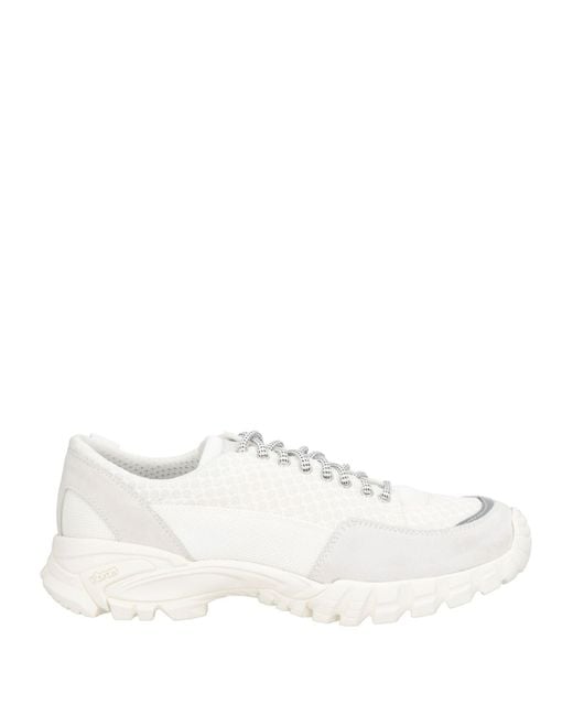Diemme White Sneakers Leather, Textile Fibers for men