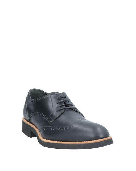 John Richmond Gray Lace-Up Shoes Soft Leather for men