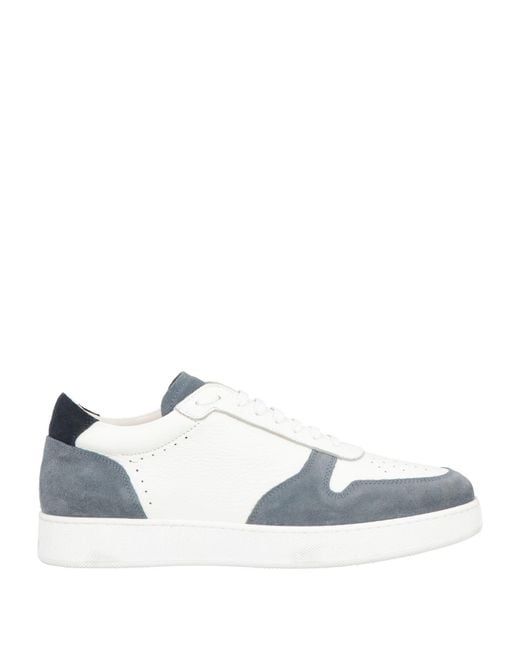 Barba Napoli Blue Slate Sneakers Leather for men