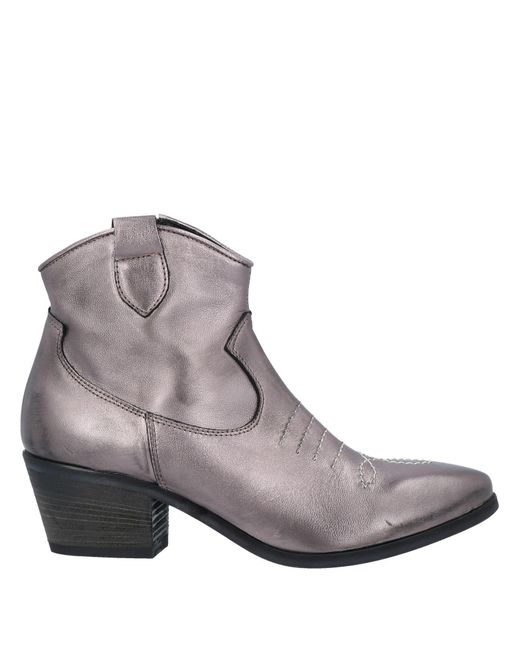 JE T'AIME Gray Ankle Boots