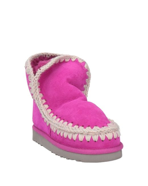 Mou Pink Ankle Boots