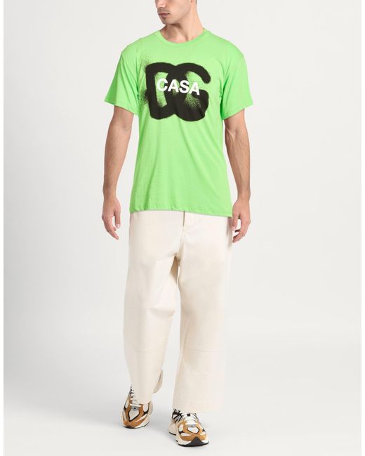Dolce & Gabbana Green T-Shirt Cotton for men