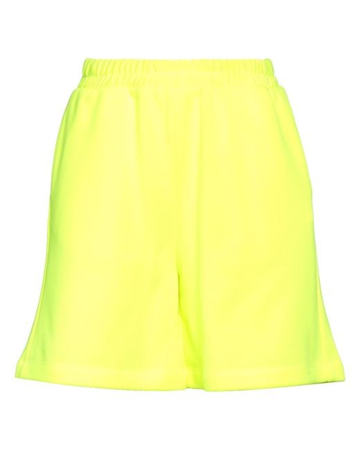 5 PROGRESS Yellow Shorts & Bermuda Shorts Polyester, Cotton
