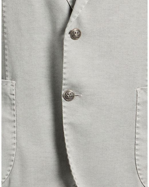 Bharnaba Gray Blazer Cotton, Elastane for men