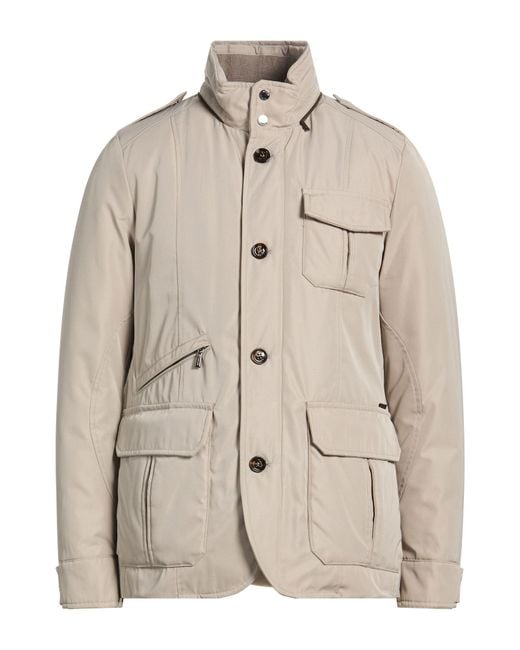 Moorer Natural Sand Puffer Polyester, Cotton for men