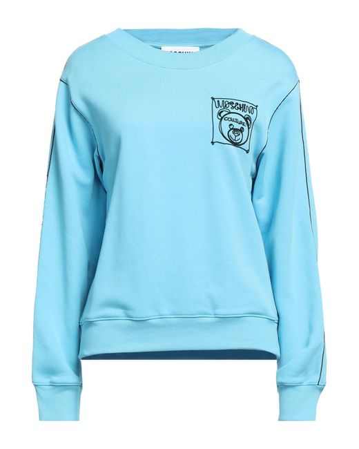 Felpa di Moschino in Blue