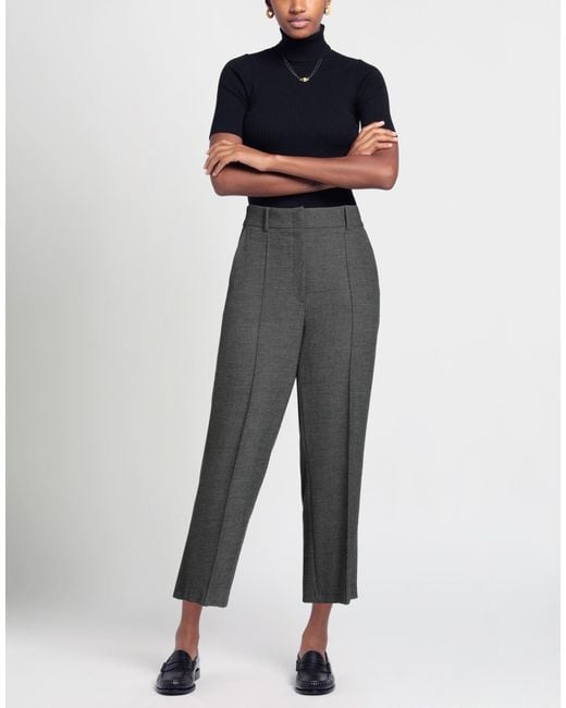Cambio Gray Pants Polyester, Viscose, Wool, Elastane