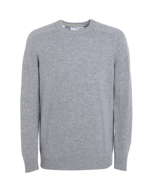 SELECTED Gray Sweater for men