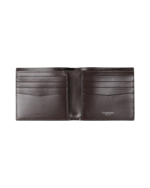 Serapian Black Wallet for men