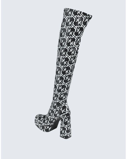 Karl Lagerfeld White Boot