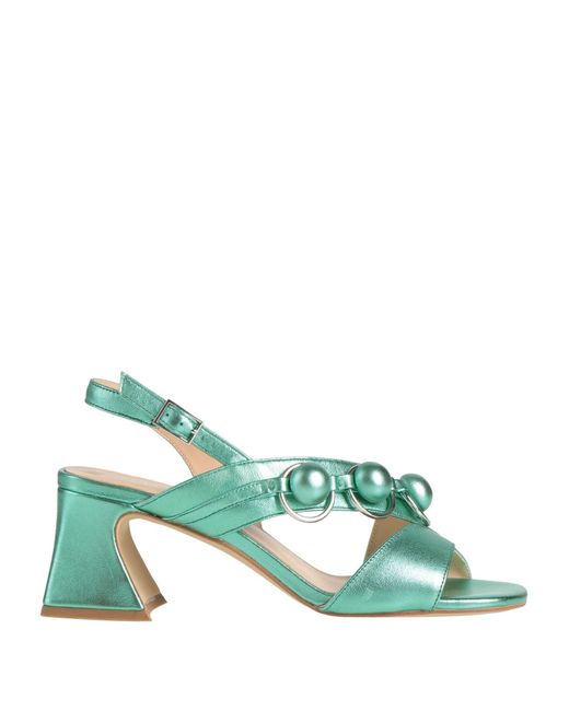 CafeNoir Green Sandals