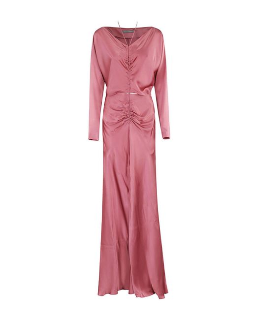 Alberta Ferretti Pink Maxi-Kleid