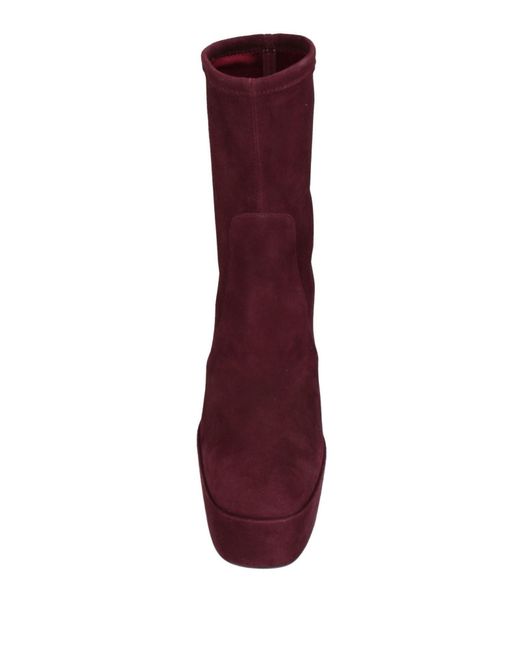 Stuart Weitzman Purple Ankle Boots
