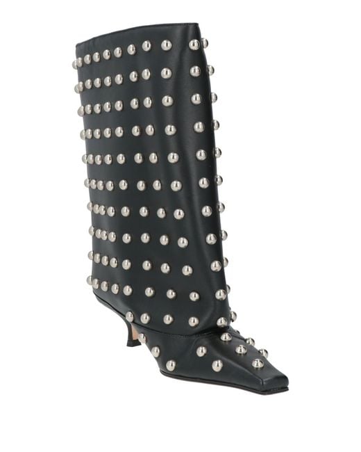 A.W.A.K.E. MODE Black Boot Leather