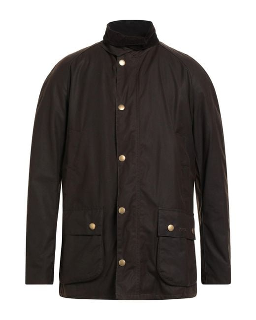 Barbour Black Jacket Cotton for men