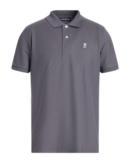 Psycho Bunny Gray Polo Shirts for men