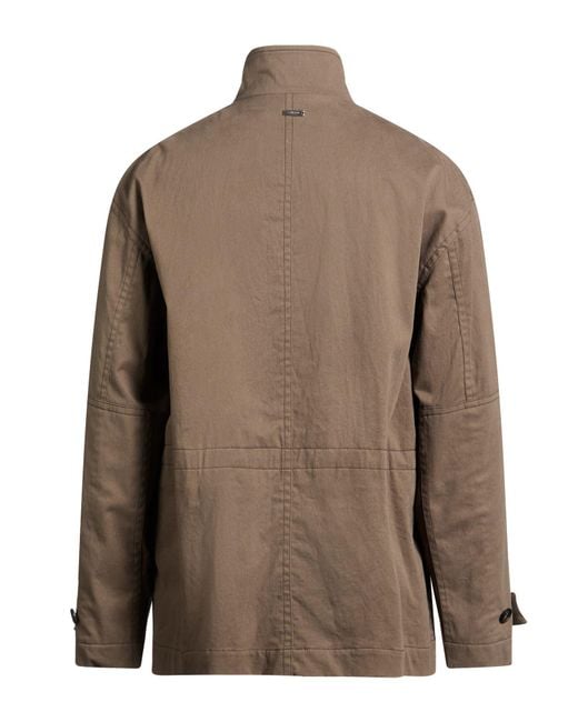 Ferragamo Brown Dark Jacket Cotton, Elastane, Viscose for men