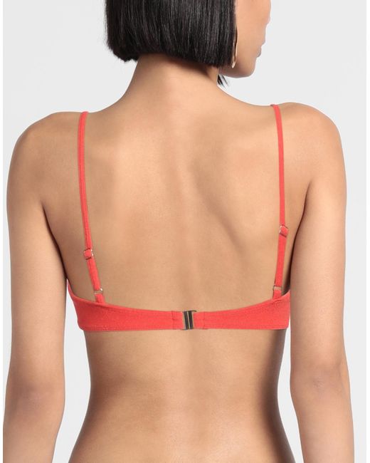 Faithfull The Brand Bikini Top in Red