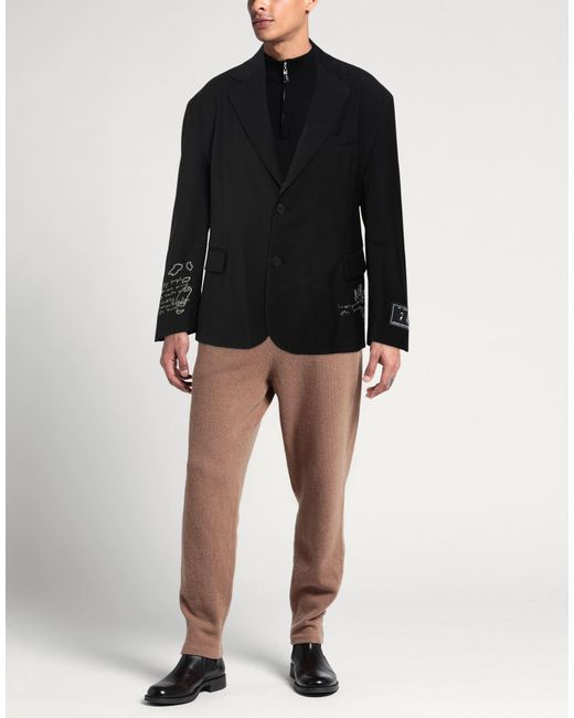 AN OTHER DATE Black Blazer Polyester, Wool, Elastane for men