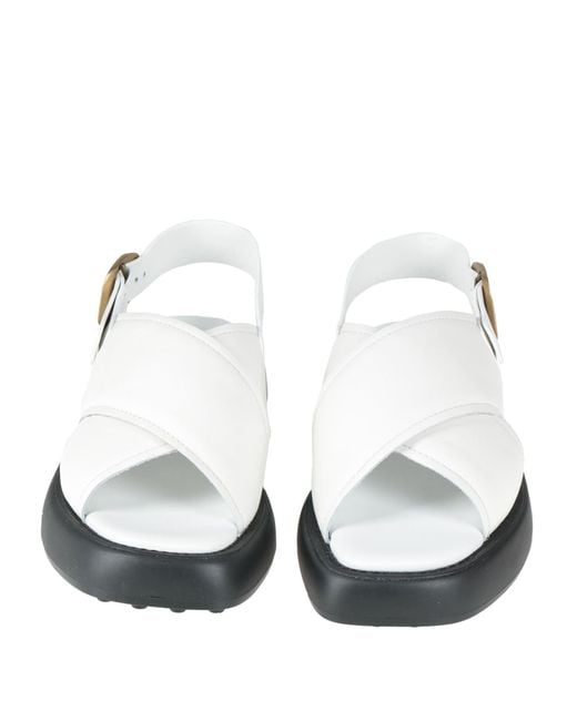 Tod's White Sandals