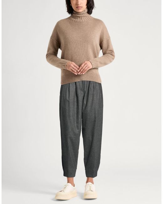 Moorer Gray Pants Wool, Cashmere, Elastane