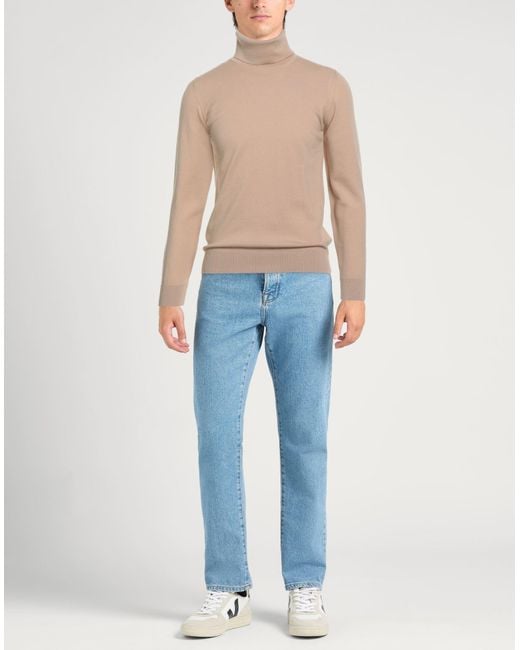 Alpha Studio Rollkragenpullover in Natural für Herren