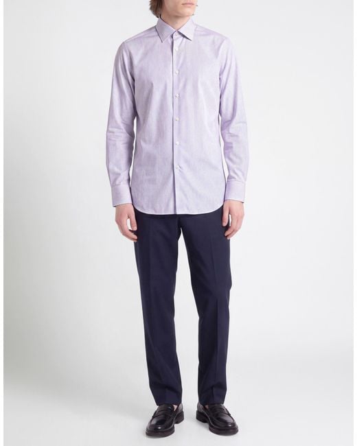 Bagutta Purple Shirt Cotton for men