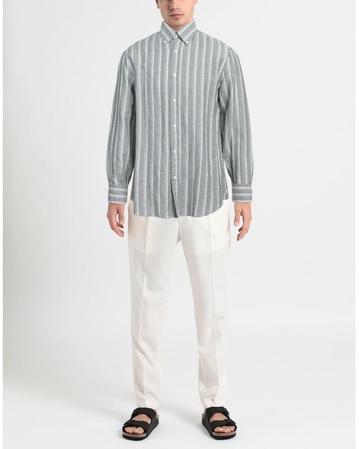 Brunello Cucinelli Gray Shirt for men
