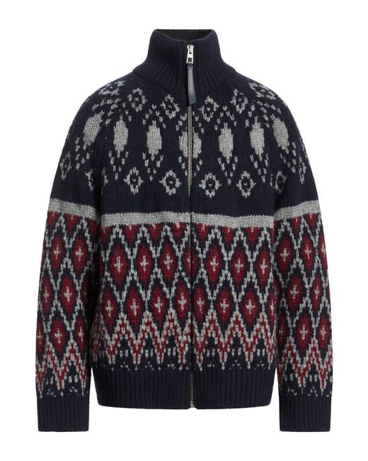 Loewe Blue Cardigan Wool, Elastane, Polyamide for men